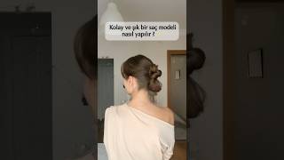 Bu saç modeli hayat kurtarır kızlar 🖤saçmodelleri saçmodeli hairtutorial hairstyle hair [upl. by Kciwdahc]