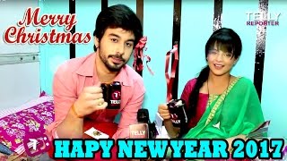 Manish Goplani amp Jigyasa Singh Interview  Merry Christmas amp Happy New Year 2017  Telly Reporter [upl. by Smallman]