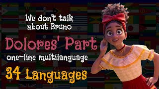 엔칸토 돌로레스 파트  We dont talk about Bruno DOLORES PART ONELINE MULTILANGUAGE 34 Languages with Coreo [upl. by Coffeng]