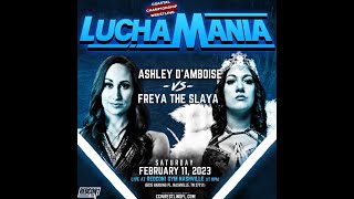 Freya the Slaya vs Ashley DAmboise CCW Luchamania 3 Nashville TN 021123 Full Match [upl. by Lustig]