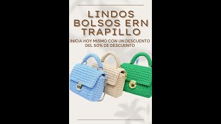 COMO APRENDER A TEJER BOLSOS EN TRAPILLO [upl. by Epilihp922]