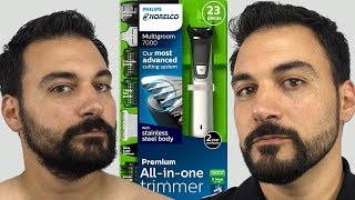 Beard Trimming  Philips Norelco Multigroom 7000  Model MG7750 [upl. by Retepnhoj766]