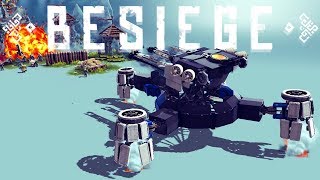 Besiege  Futuristic Hover Tank Real Grappling Hook amp The Best Helicopter  Besiege Best Creations [upl. by Daniell]