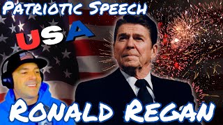 Ronald Reagan Reaction  Patriotic Speech [upl. by Haikezeh]