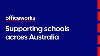 Officeworks Supporting Schools Across Australia [upl. by Filberto420]