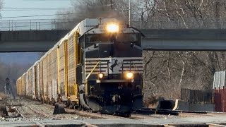 NS 1148 SD70ACE leads NS 18N through south Plainfield NJ 2242024 [upl. by Peti]