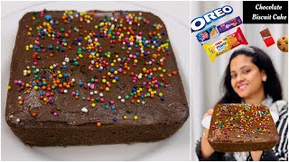 Chocolate Oreo Cake  Leftover Biscuits Cake  Selines Recipes [upl. by Baten]