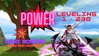 Toram Power Leveling 1230 With Mini Bosses Easy And High Exp  Toram Leveling [upl. by Nilyam]