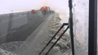 Ridealong RunwayTaxiway Snow Removal  Toronto Pearson Airport YYZ 12 March 2014 [upl. by Rialb]