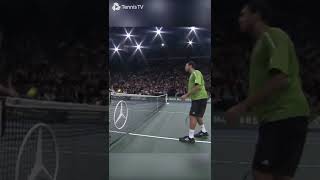 Tsonga And Roddick Start Mini Tennis Game MidMatch 😂 [upl. by Ragnar726]