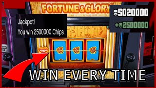 HOW TO WIN GTA SLOT MACHINES EVERY TIME EASTEREGG infinite money exploit [upl. by Zorah]