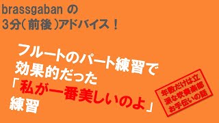 ［3分前後アドバイス］フルートのパート練習で効果的だった「私が一番美しいのよ」練習 [upl. by Elahcar523]