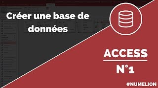 Tutoriel et cours Access n°1  Création dune base de données [upl. by Eiclud]