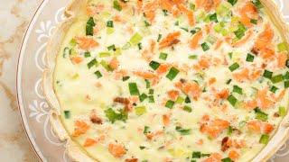 Recette  Quiche au saumon fumé [upl. by Eiramaliehs483]