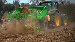 ALL IN ONE amp John deere 7430  Kartoffel legen [upl. by Hevak]