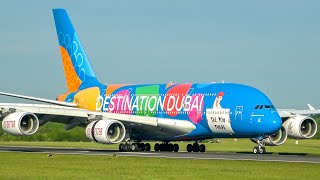 27 HEAVY Aircraft Landing and takeoffs at Manchester Airport  Manchester Airport Plane spotting [upl. by Llehsor]