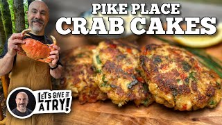 Todds Crab Cakes Visiting Seattles Pike Place Market  Blackstone Griddles [upl. by Llejk]