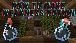 How to make weakness potion Minecraft 121 [upl. by Eninaj]