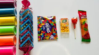 Satisfying ASMR Video l Unboxing Giant Rainbow Lollipop Learn Colours With Lollipop and Cocolates [upl. by Verity]