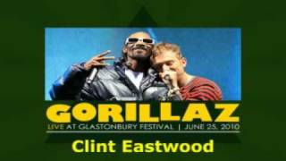 Gorillaz  Clint Eastwood Live at Glastonbury 2010 [upl. by Ardnahc]