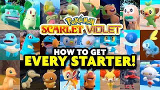 How to get ALL 24 STARTER POKEMON in Pokémon Scarlet and Violet Indigo Disk DLC [upl. by Latsyrhk]