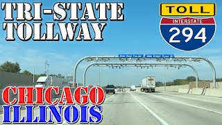 I294 North  TriState Tollway  Chicago  Illinois  4K Highway Drive [upl. by Blake]