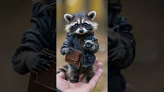 A Raccoon Robber with Human Abilities Raccoon thief shorts [upl. by Tibbetts985]