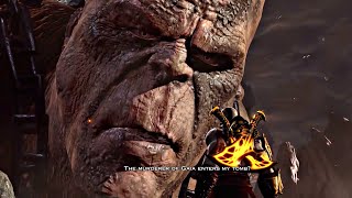 God of War 3 PS4  Cronos Titan Boss Fight 1080p 60fps Father of Zeus [upl. by Shanley]