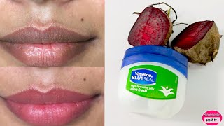 How to use beetroot and Vaseline to make lip balm  make lip balm with beetroot in 2 minutes [upl. by Wesla]