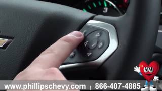 Phillips Chevrolet  2017 Chevy Silverado 1500 – Steering Wheel Features  Chicago Car Dealership [upl. by Grannie22]