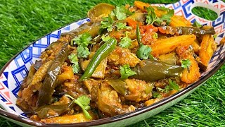 Masaledar Aloo Baingan Ki Sukhi Sabzi  Chatpati Masaledar Baingan Aloo Ki Sabzi  Brinjal Recipe ❤️ [upl. by Zacek317]