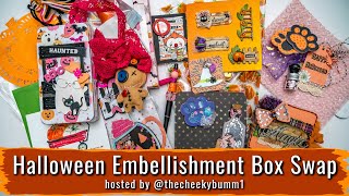 Incoming Halloween Embellishment Box Swaps [upl. by Eerased]