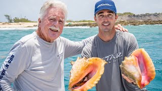 CONCH ISLAND in the BAHAMAS Catch Clean and Cook [upl. by Pier]