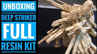 Unboxing Deep Striker Gundam Full Resin Kit [upl. by Htiel]