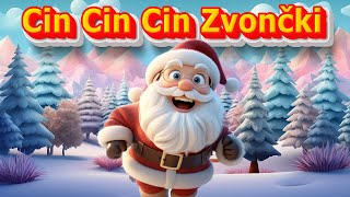 Cin cin cin zvončki pojejo  Jingle bells slovenska  zvončki  Otroške božične pesmi  Božični mix [upl. by Wichern822]