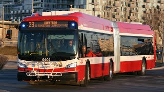 First day of revenue service Ride video TTC 9404 on route 29 Dufferin [upl. by Ano]