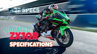 NINJA ZX10R 2024 SPECIFICATIONS  KAWASAKI ZX10R UPDATED SPECS  Part 1 [upl. by Leuamme855]