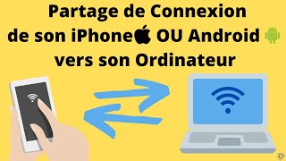 Faire un partage de connexion de son iPhone ou Android à son ordinateur [upl. by Faludi]