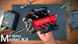 Build a Toyan V8 Engine  Speed Build  Stirlingkit [upl. by Nnaxor]