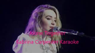 Alone Together Sabrina Carpenter Karaoke  Original Key [upl. by Aitam317]