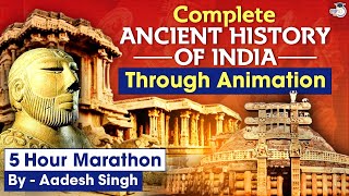 Complete Ancient Indian History in 5 hours through Animation  UPSC IAS [upl. by Atiuqel]