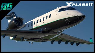 Executive HotStart Challenger 650  KDWHKMSY  XPlane VATSIM [upl. by Brittain671]