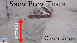 World Best Snow Plow Train Compilation  Info [upl. by Aehtela738]