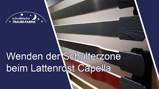 Wie wende ich die Schulterleisten beim Lattenrost Capella [upl. by Aikehs27]