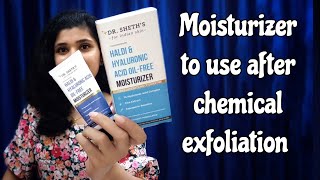 Dr sheths haldi hyaluronic acid oil free moisturizer  honest detailed review  non sponsored [upl. by Ayadahs]