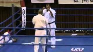 Lechi Kurbanov Rus vs Schmidt Bálint Hun Hungaryan Kyokushin Karate Grand Prix [upl. by Thornie]