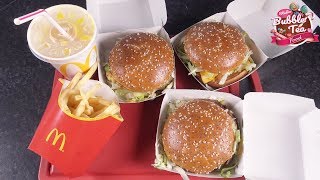 McDONALDS Que valent les menus 1ers prix McFIRST   Studio Bubble Tea Food unboxing food [upl. by Jb292]