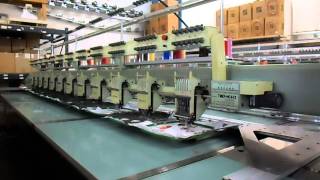 Tajima Embroidery Machine TMEFHC612 Bordadora ventastewhcom wwwTEWHcom [upl. by Noissap]