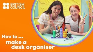 How to make a desk organiser [upl. by Lowry]