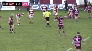 Watsonians vs Ayr  Scottish National League Div 1  13124 [upl. by Stockwell]